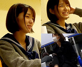 FC2 PPV 2777941 《S-class》 Innocent smiling school girl with cute black hair short idol class # 05